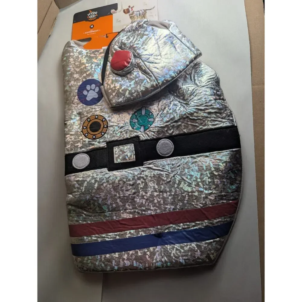 Hyde & Eek ASTRONAUT Pet Dog/Cat Halloween Costume Size Medium Vest & Hat NWT